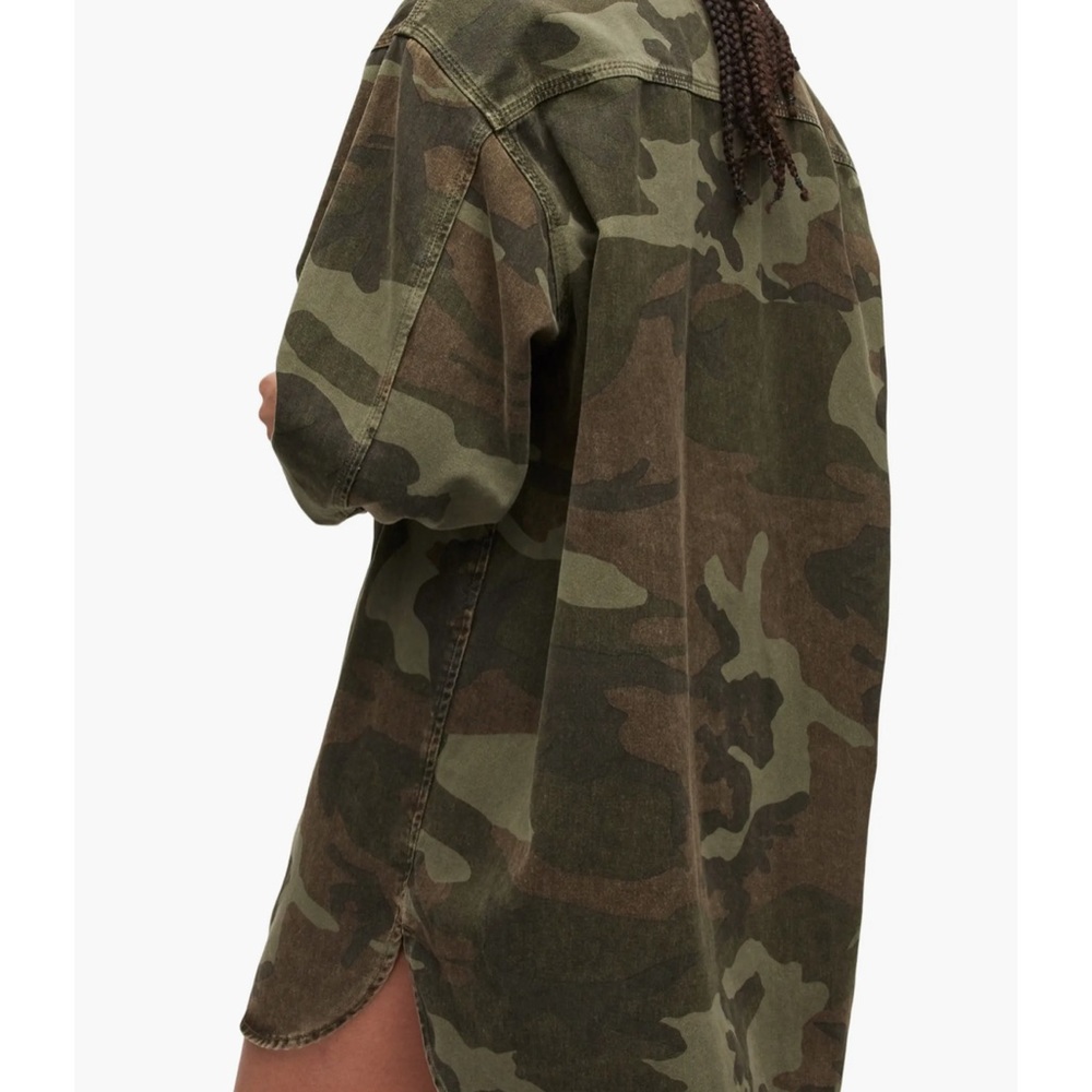 All Saints Lily Camo & Leopard Long Sleeve Shirtdress - Picture 5 of 9